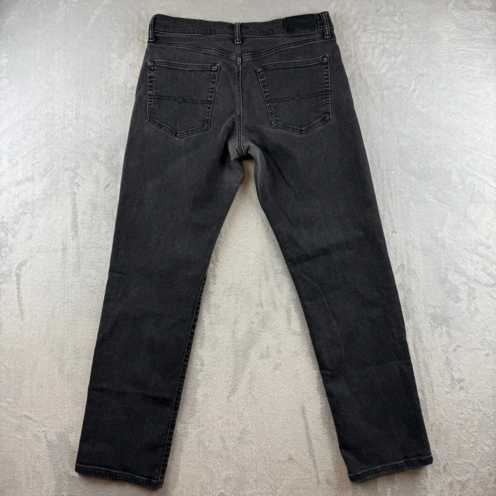 Lucky Brand Jeans Men 32x34 Black 363 Vintage Straight Dark Wash Stretch Denim